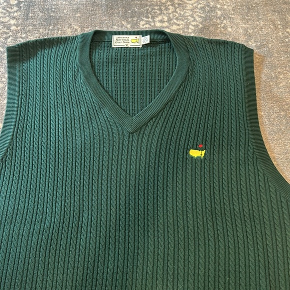 AUGUSTA NATIONAL MENS XL SPUN SILK SWEATER VEST - Picture 4 of 8